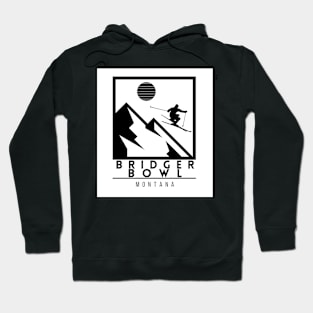 Bridger Bowl ski Montana USA Hoodie